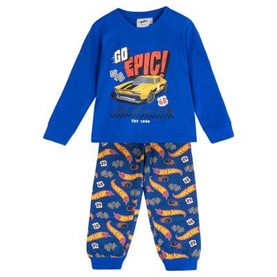 Pijama largo single jersey hot wheels