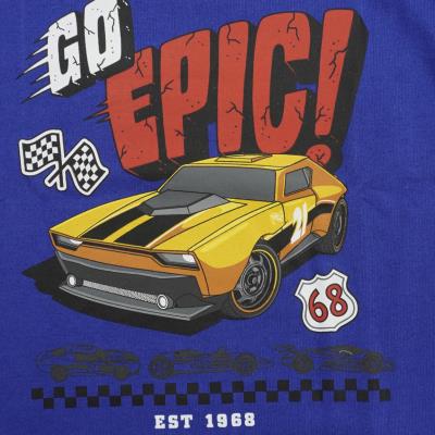 Pijama largo single jersey hot wheels