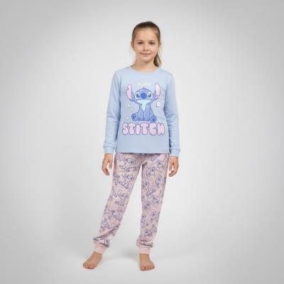 Pijama largo single jersey stitch