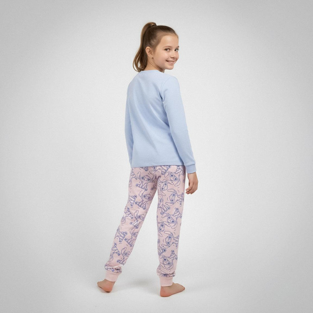 Pijama largo single jersey stitch