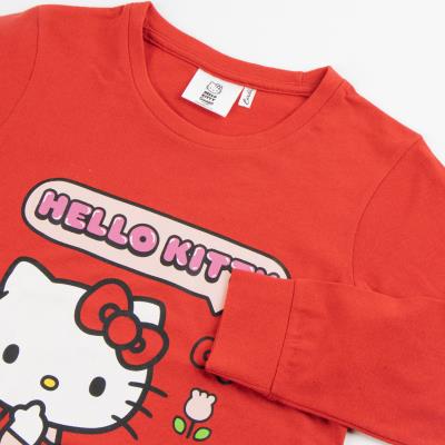 Pijama largo single jersey hello kitty