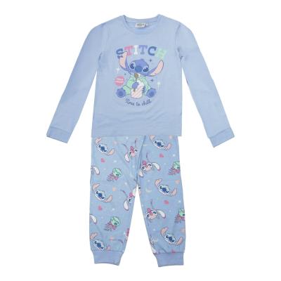 Pijama largo single jersey stitch