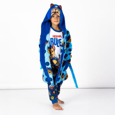 Batín coral fleece aplicaciones paw patrol