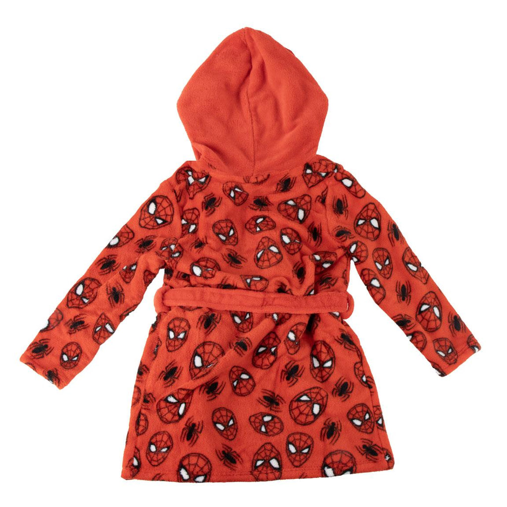 Batín coral fleece aplicaciones spiderman