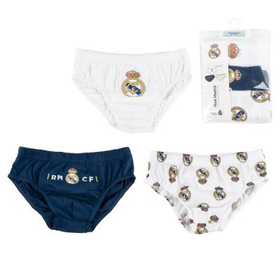 Pack calzoncillos single jersey 3 piezas real madrid