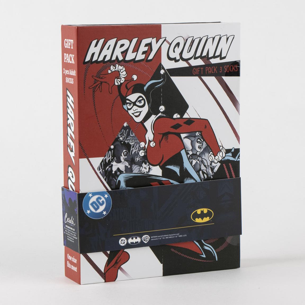 Pack calcetines 3 piezas harley quinn