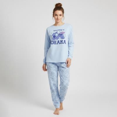Pijama largo single jersey stitch