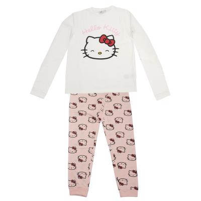 Pijama largo single jersey hello kitty