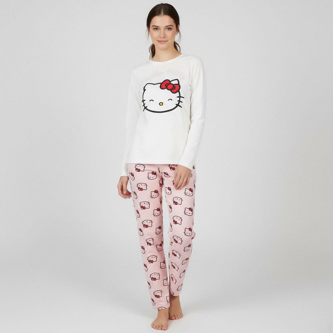Pijama largo single jersey hello kitty