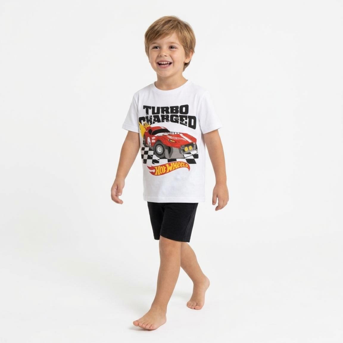 Camiseta corta single jersey hot wheels