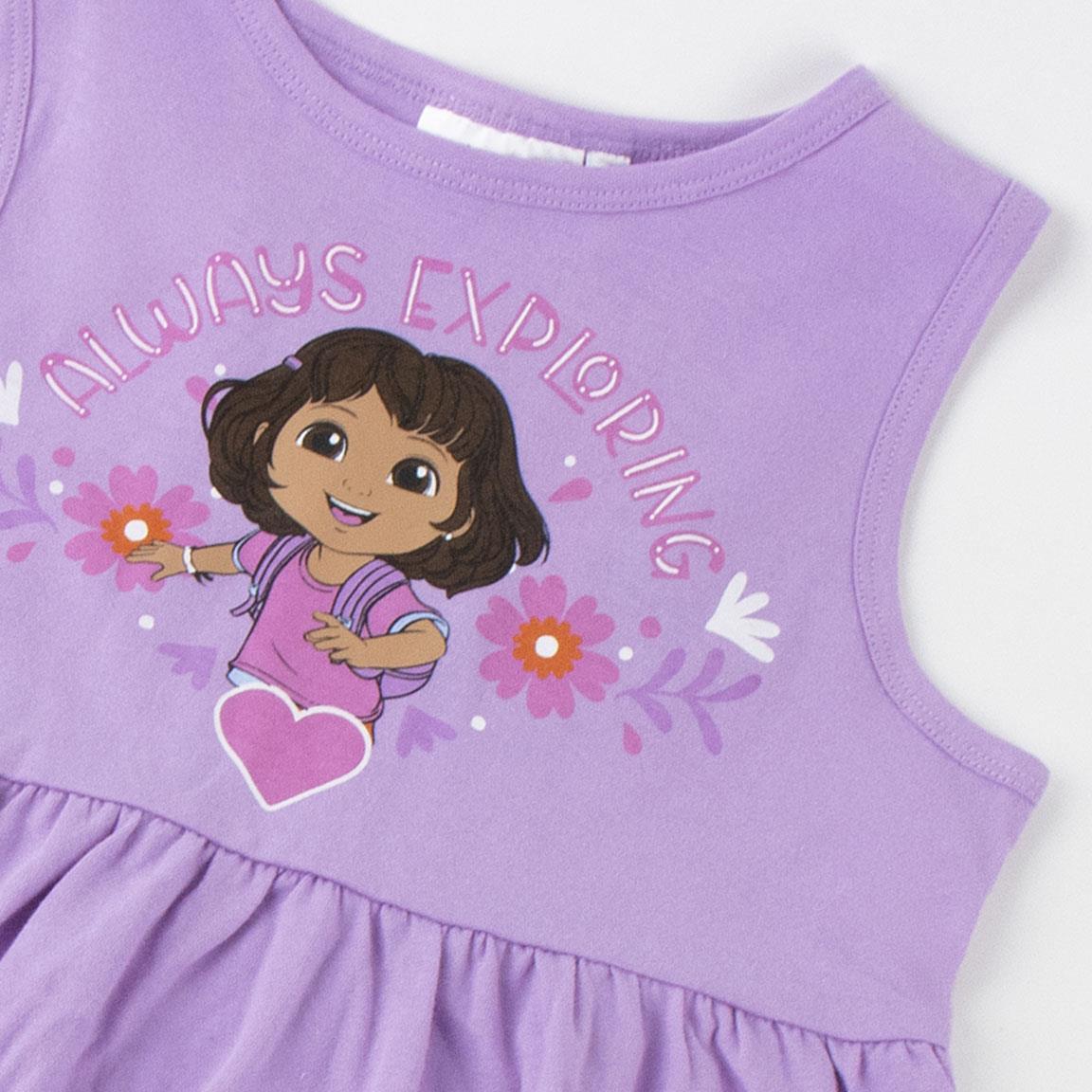 Vestido single jersey dora la exploradora