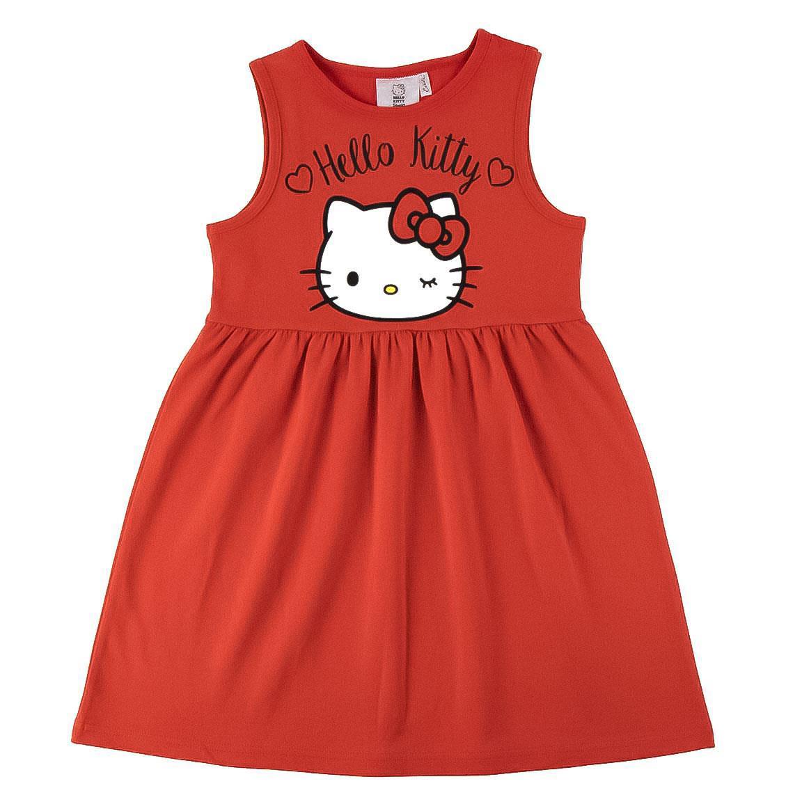 Vestido single jersey hello kitty