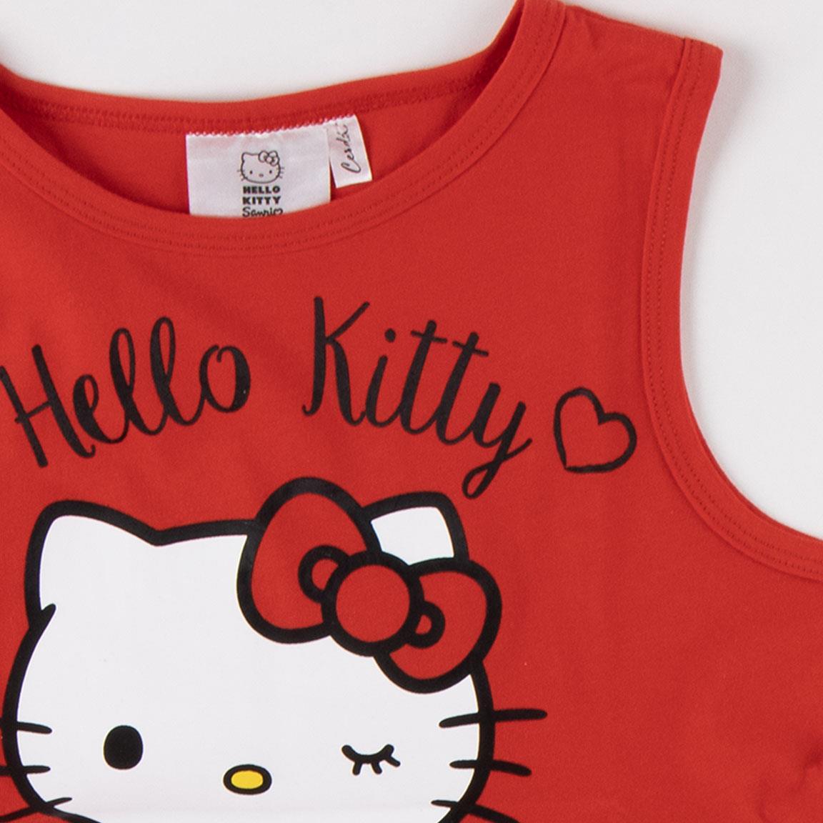 Vestido single jersey hello kitty