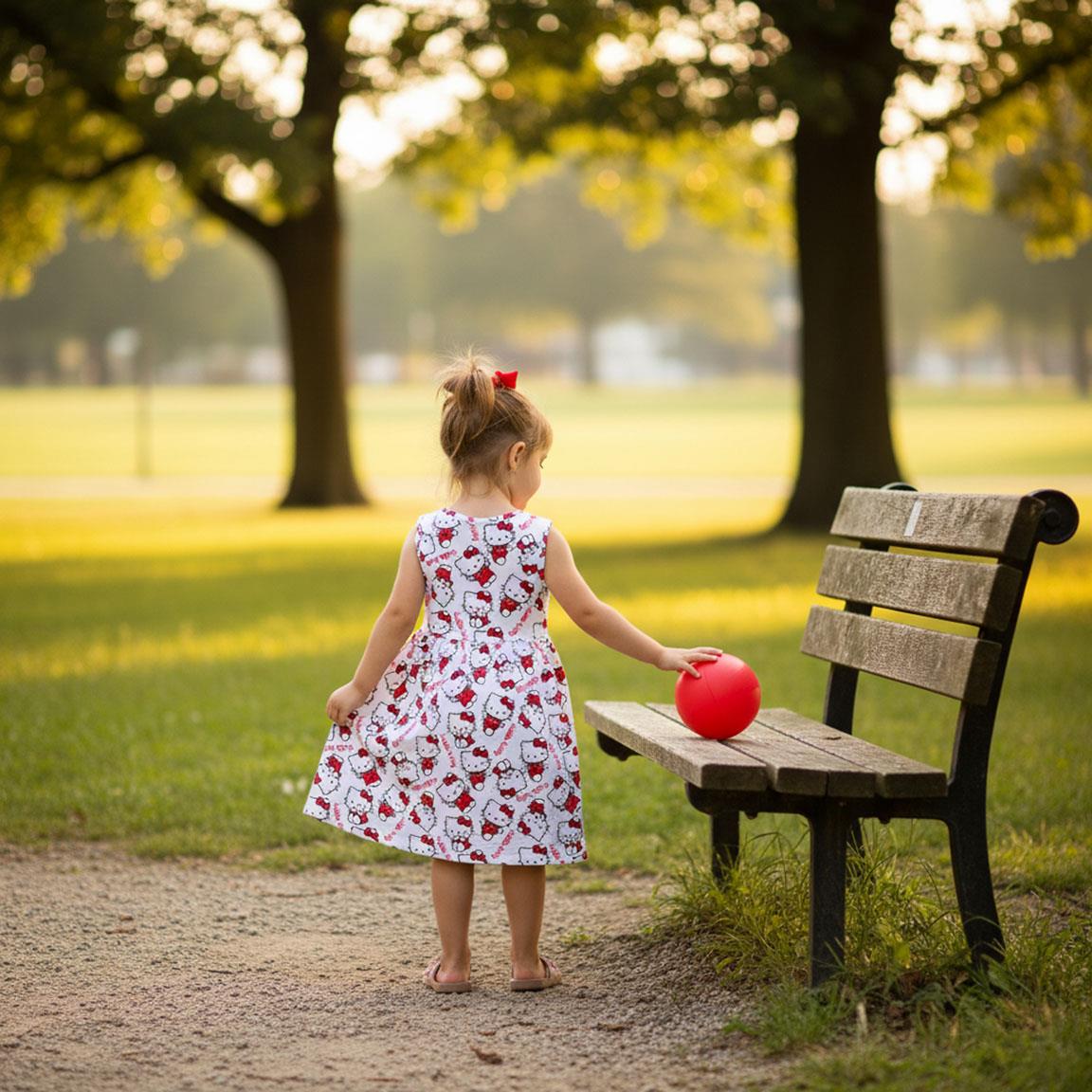 Vestido single jersey hello kitty