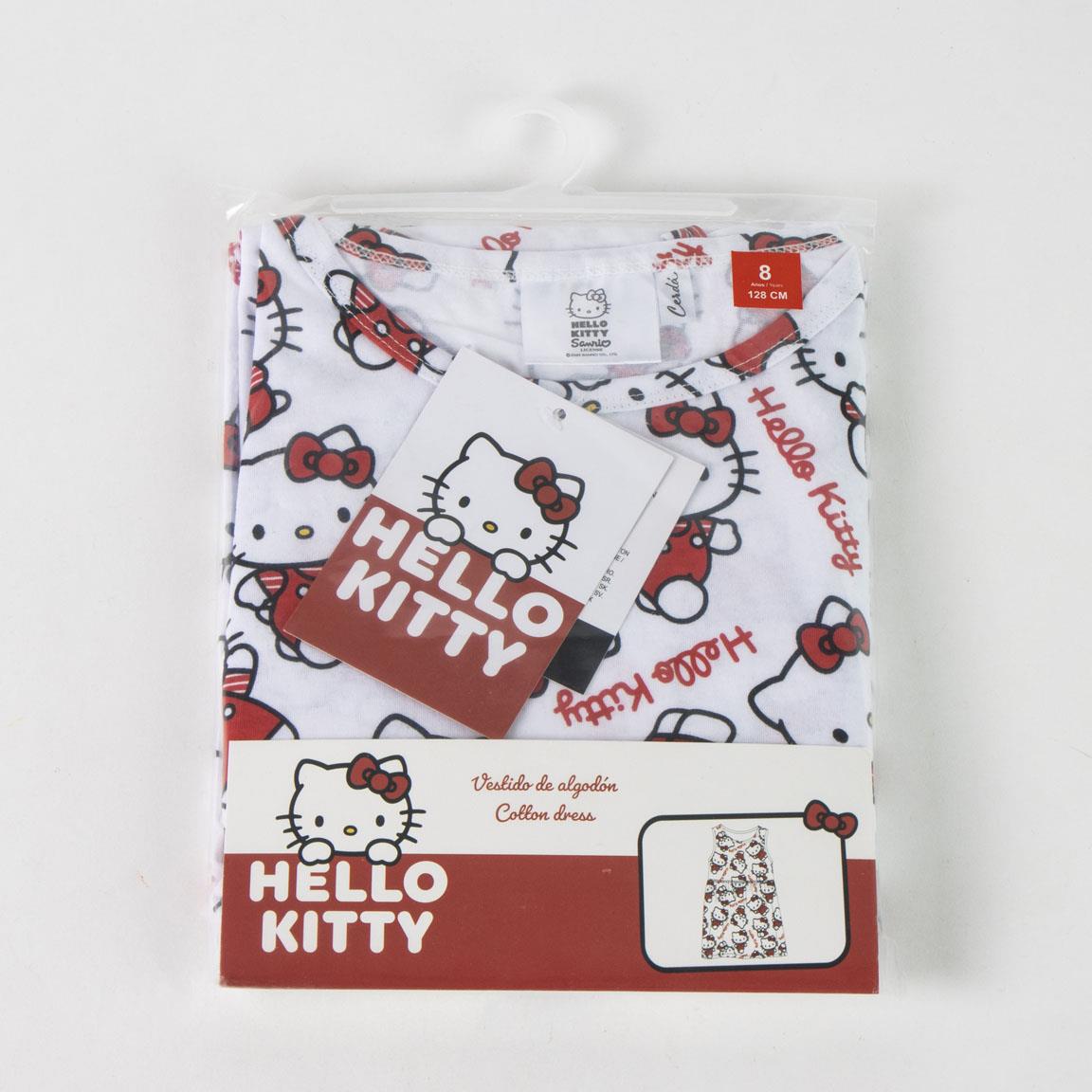 Vestido single jersey hello kitty