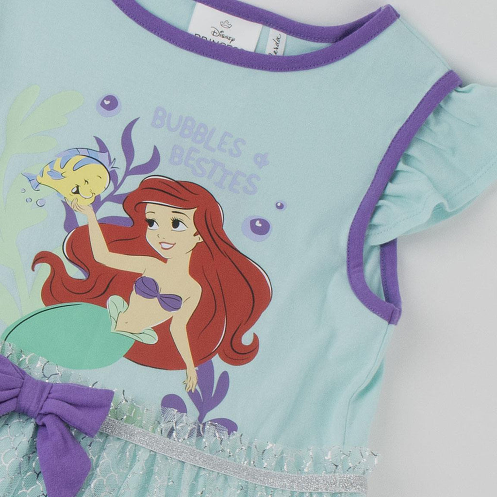 Vestido single jersey fantasia princess