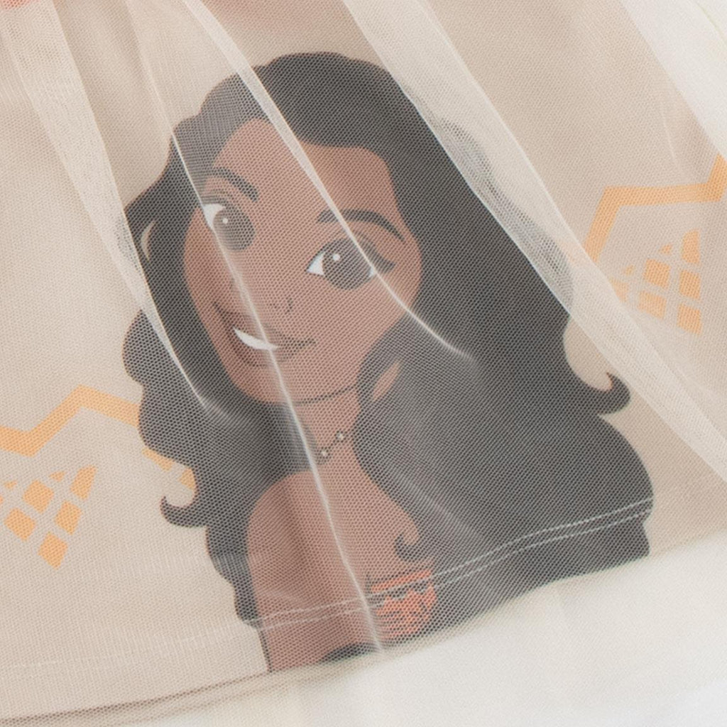 Vestido single jersey fantasia moana