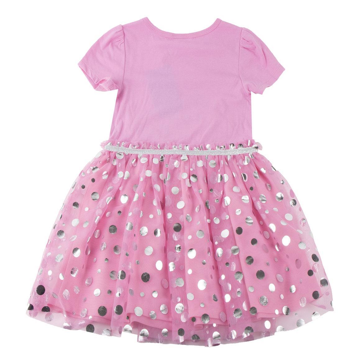 Vestido single jersey fantasia minnie