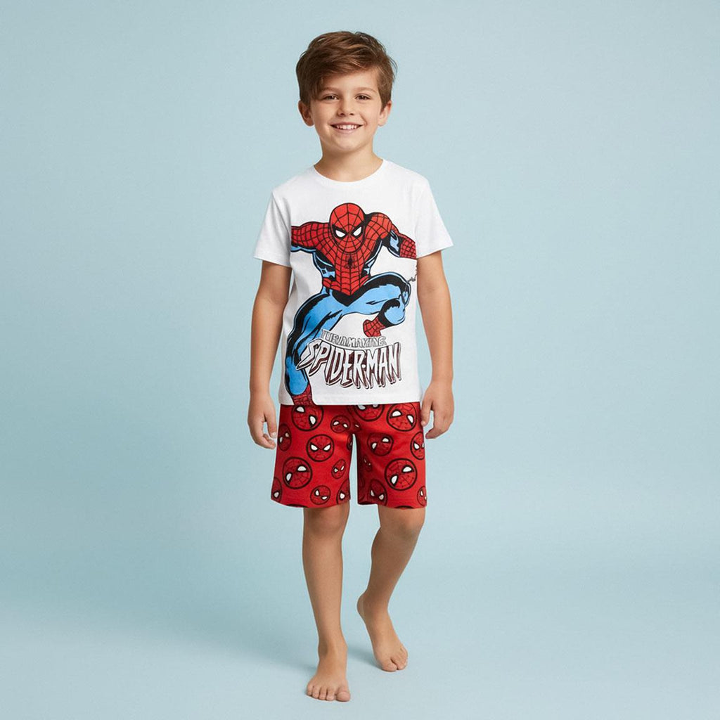 Pijama corto single jersey spiderman
