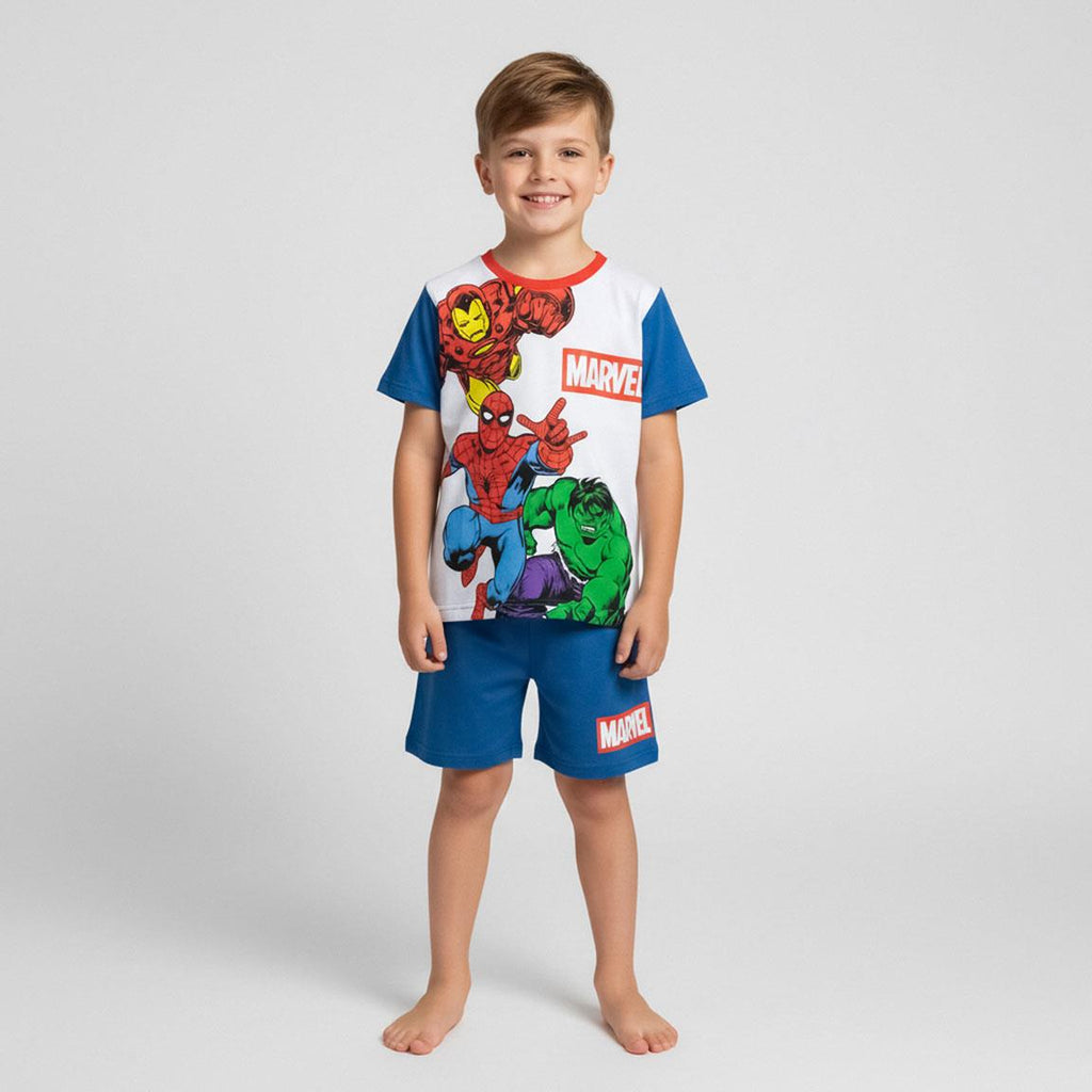 Pijama corto single jersey marvel