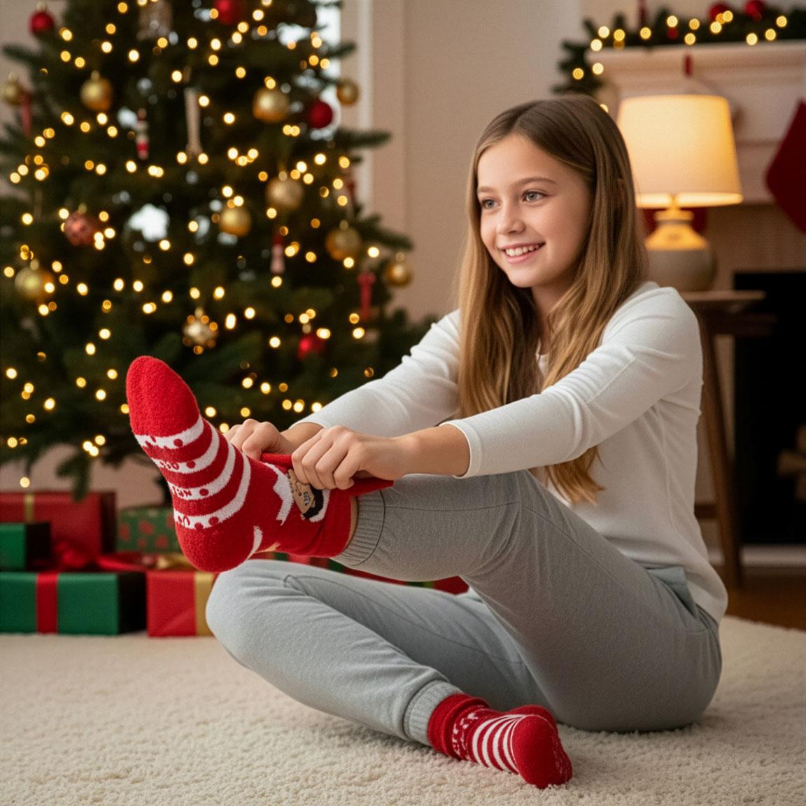 Calcetin antideslizante navideño the elf