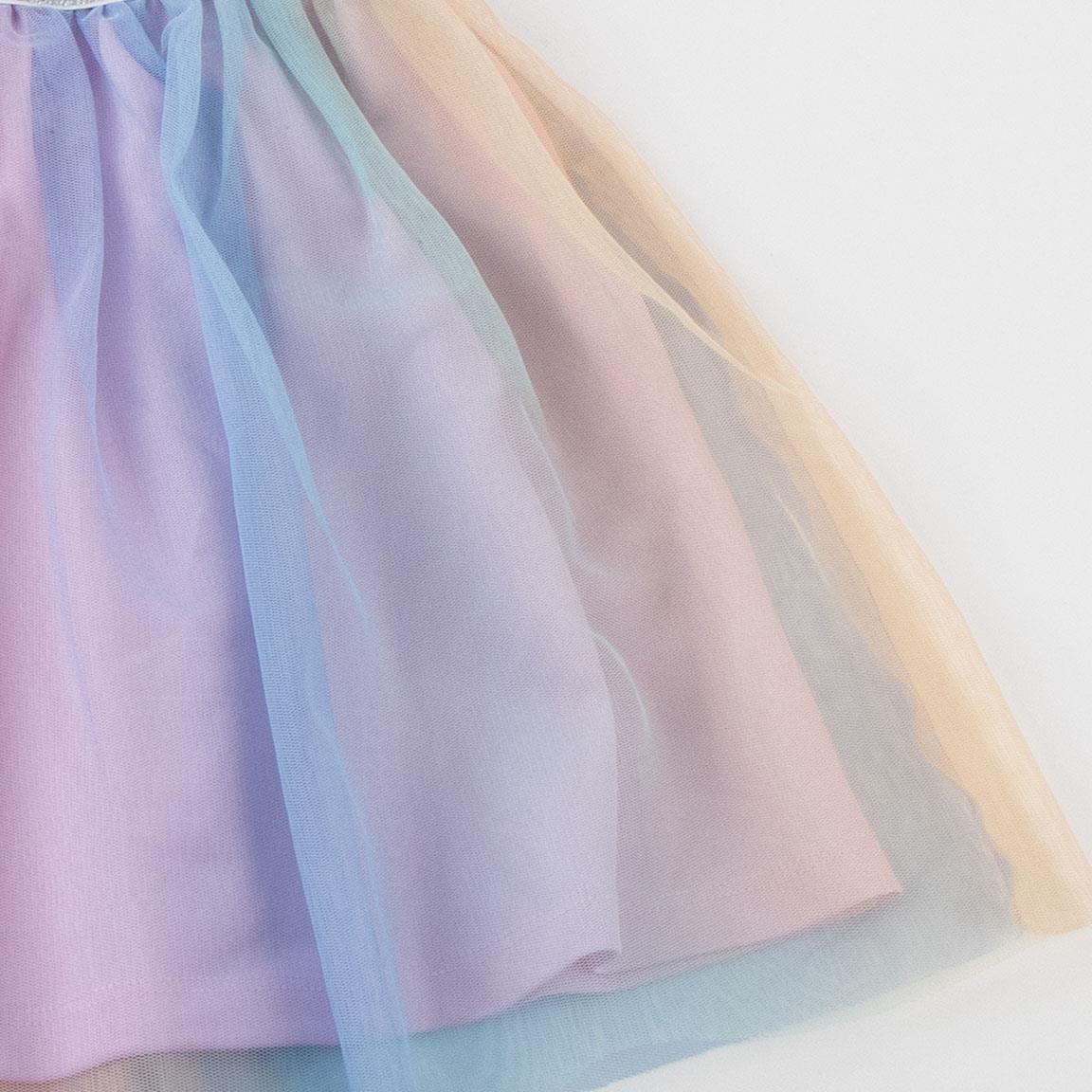 Vestido single jersey fantasia care bears