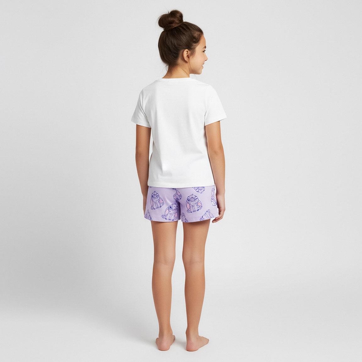 Pijama corto single jersey stitch