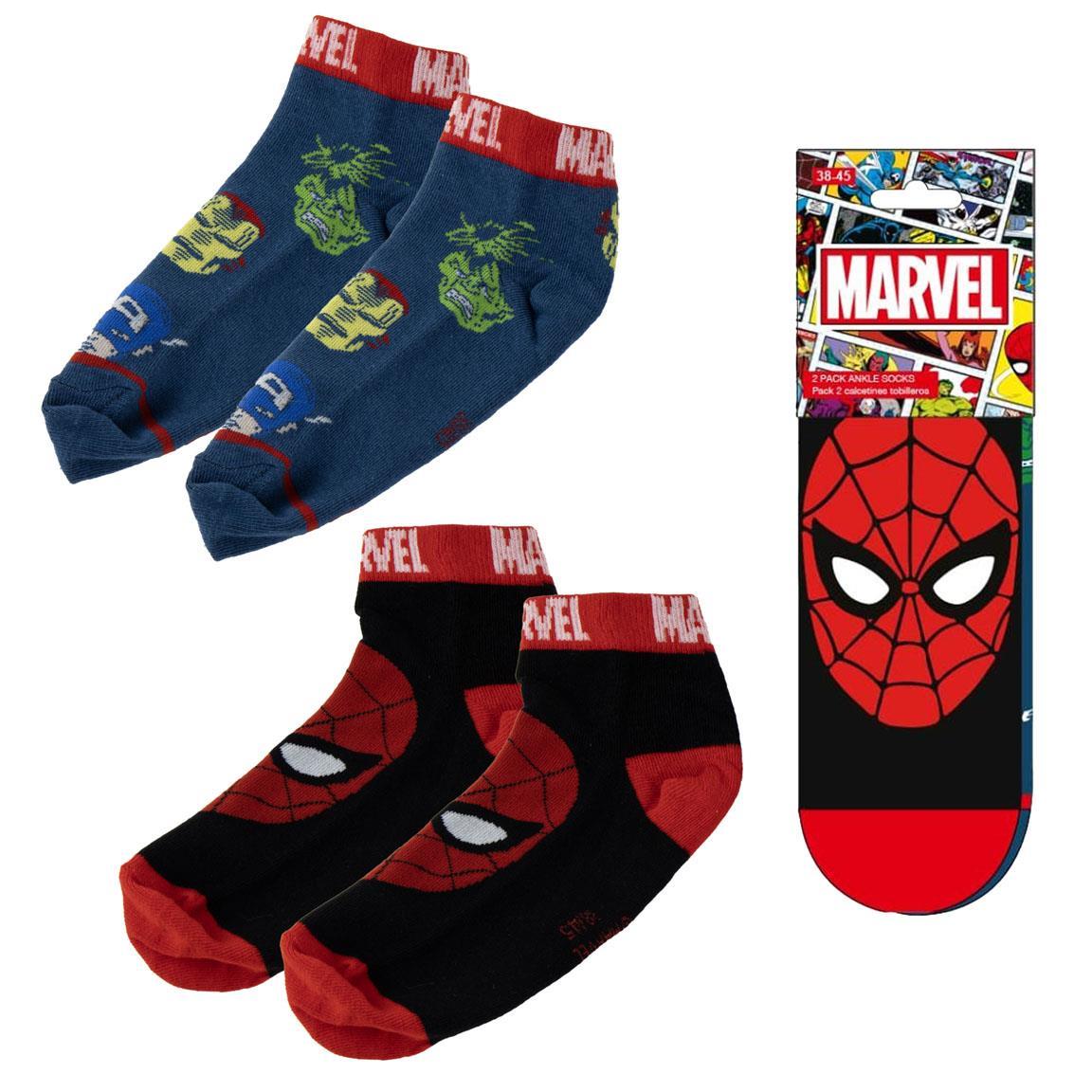 Pack calcetines tobillero marvel
