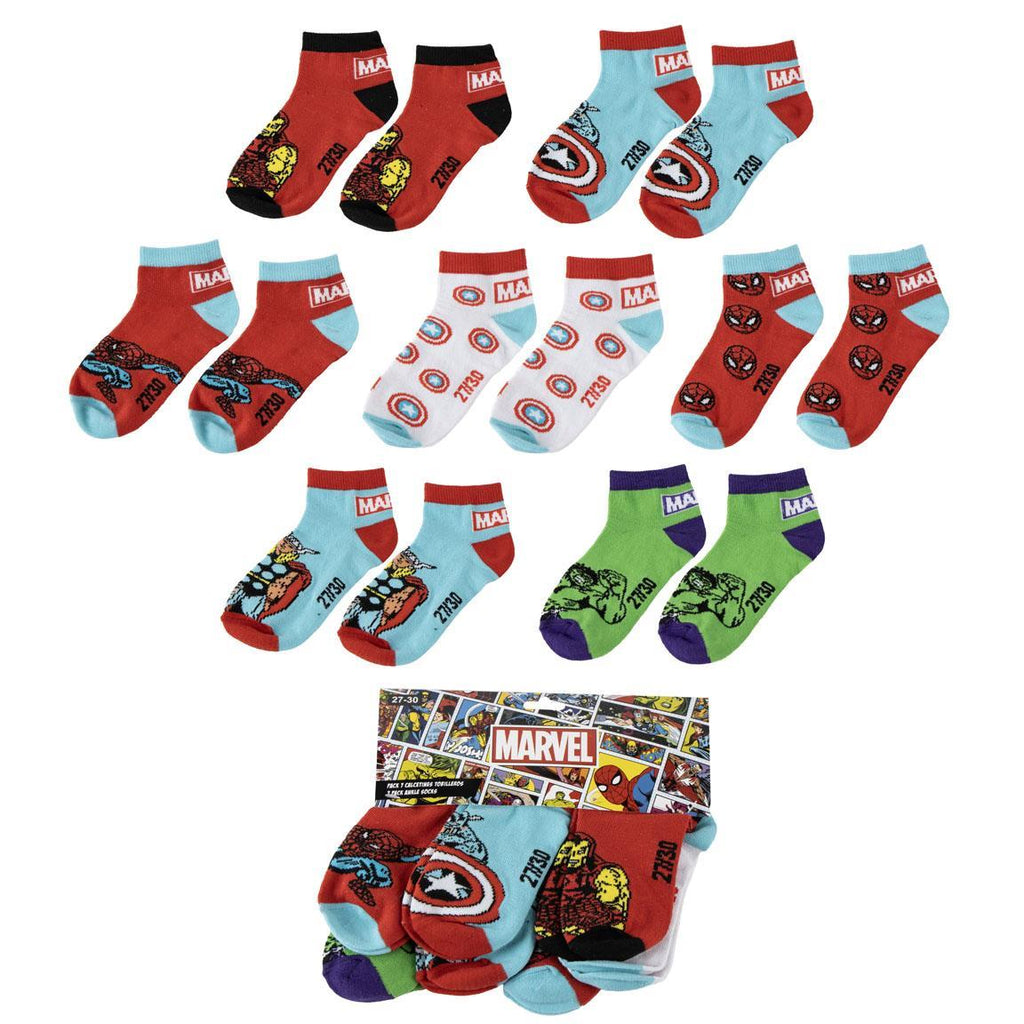 Pack calcetines tobillero marvel