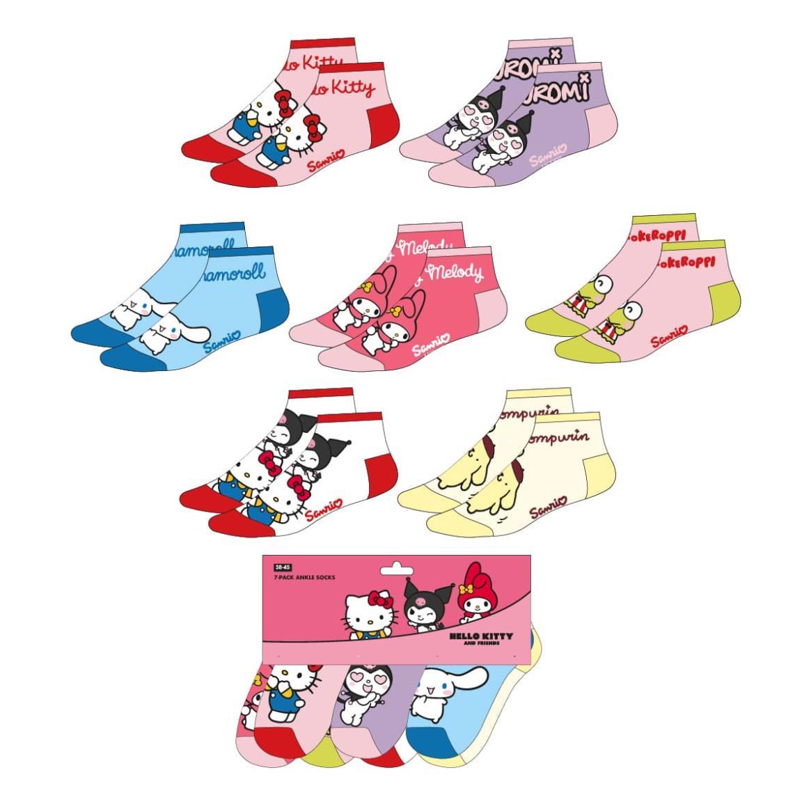 Pack calcetines tobillero hello kitty