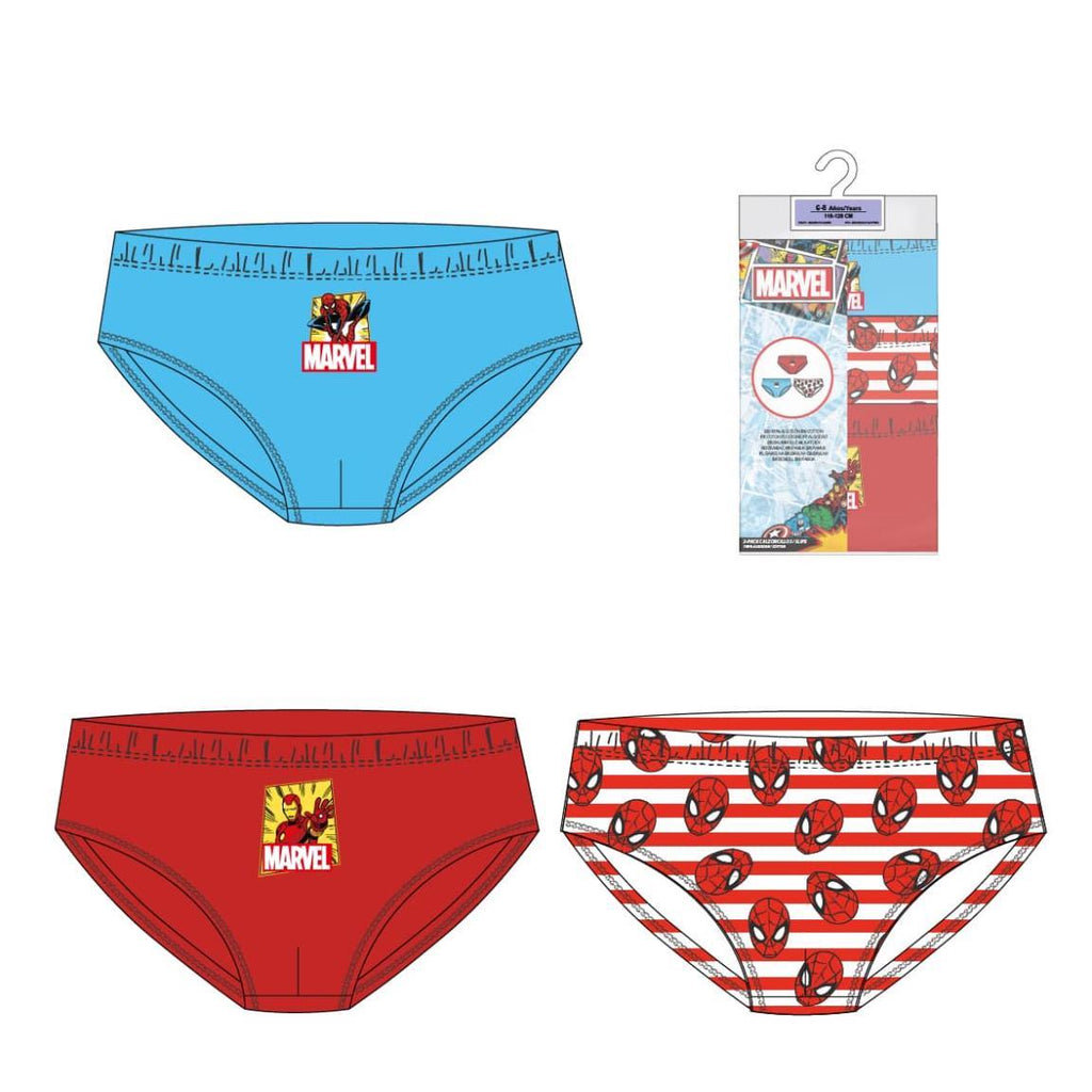 Pack calzoncillos single jersey 3 piezas marvel