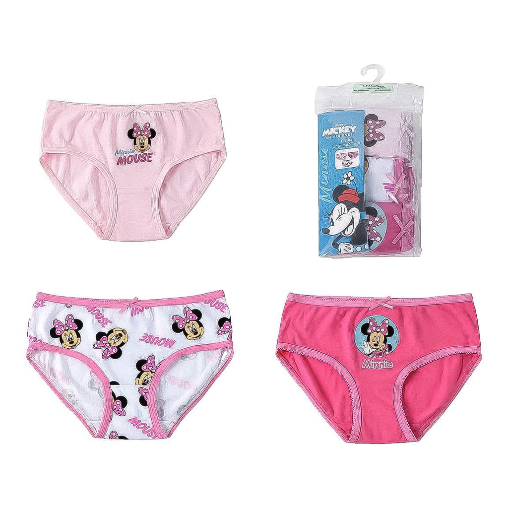 Pack braguitas single jersey 3 piezas minnie