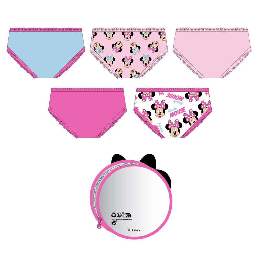 Pack braguitas single jersey neceser minnie