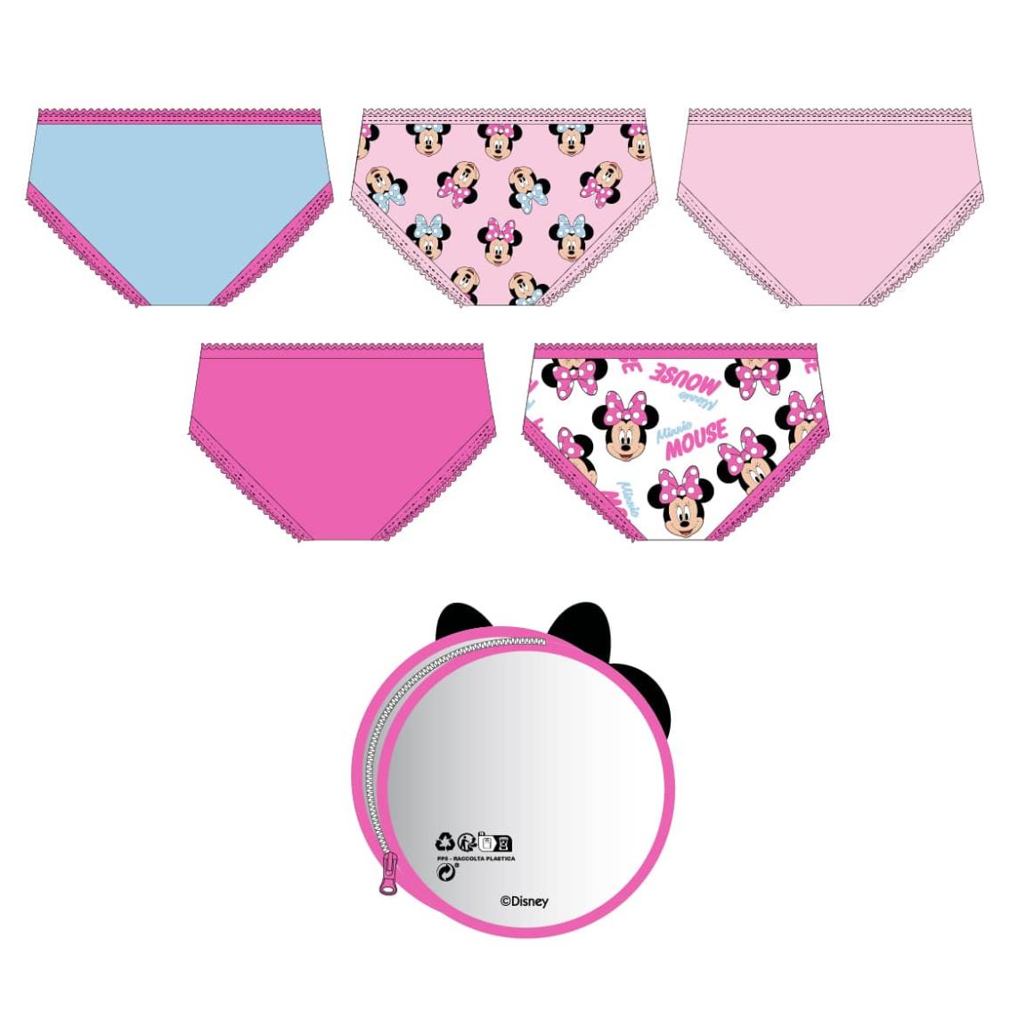 Pack braguitas single jersey neceser minnie