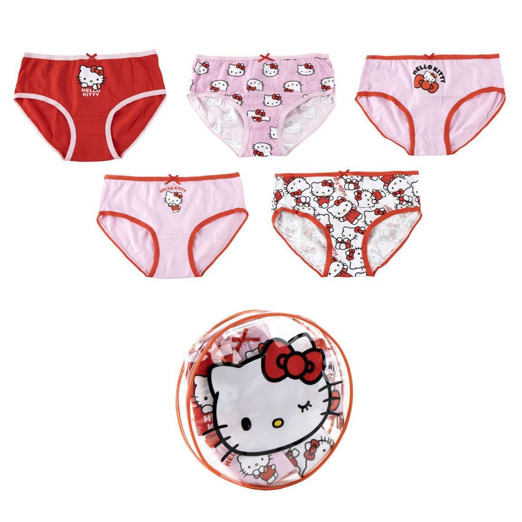 Pack braguitas single jersey neceser hello kitty