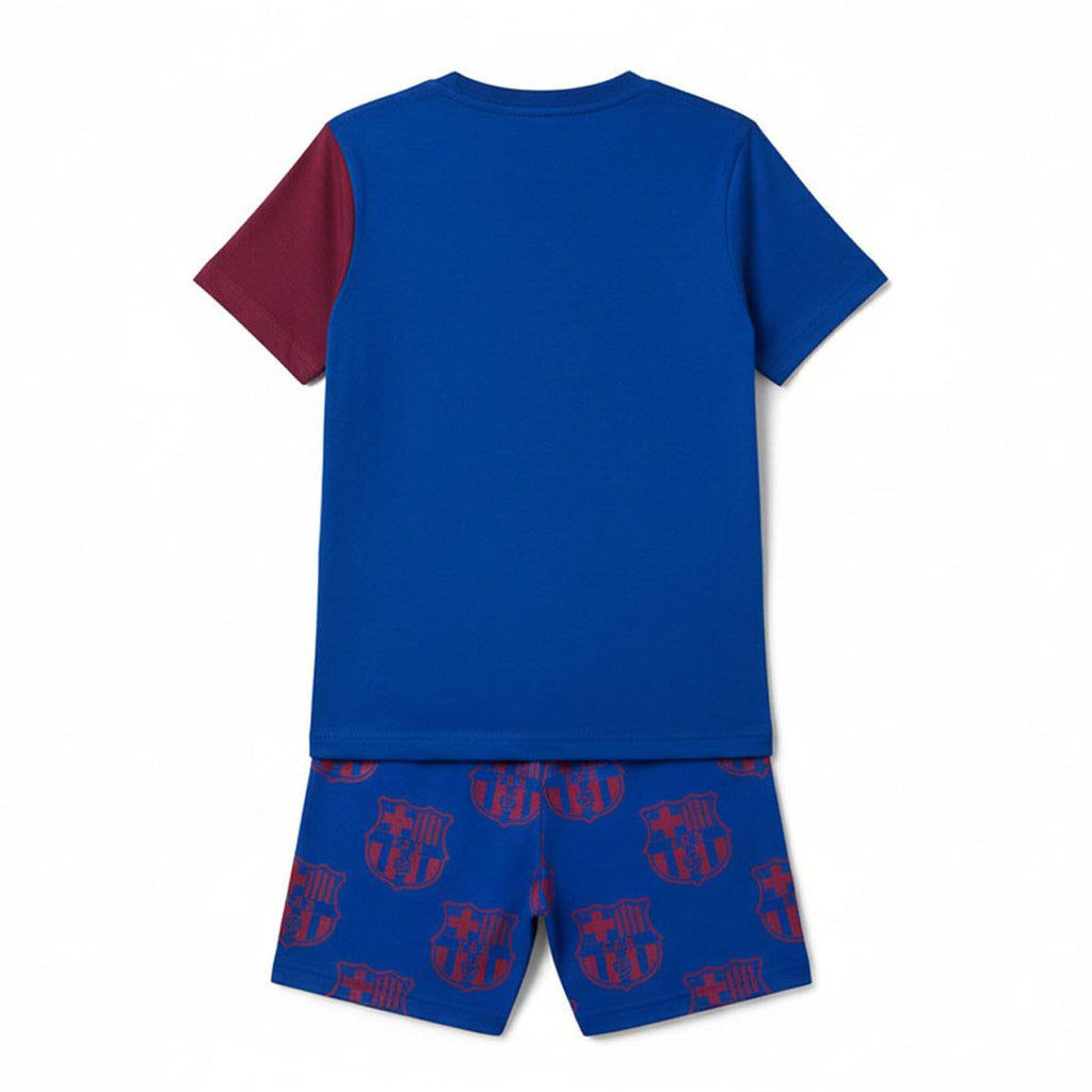 Pijama corto single jersey fc barcelona