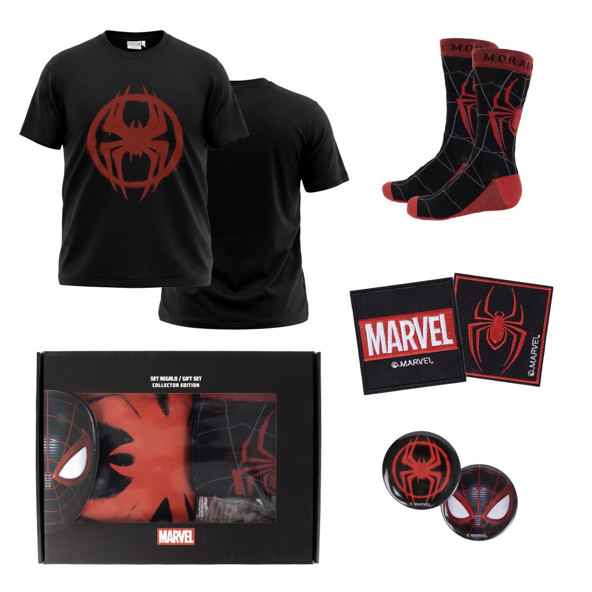 Camiseta corta single jersey set spiderman