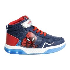 Deportiva Suela Pvc Con Luces Spiderman