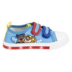 Zapatilla Loneta Suela Pvc Con Luces Paw Patrol