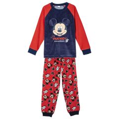 Pijama Largo Coral Fleece Aplicaciones Mickey