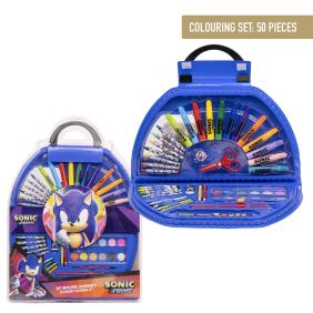 Set Papelería Coloreable 50 Piezas Sonic Prime