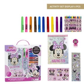 Set Papelería Coloreable Display Minnie