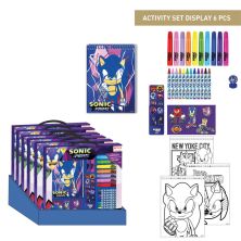 Set Papelería Coloreable Display Sonic Prime